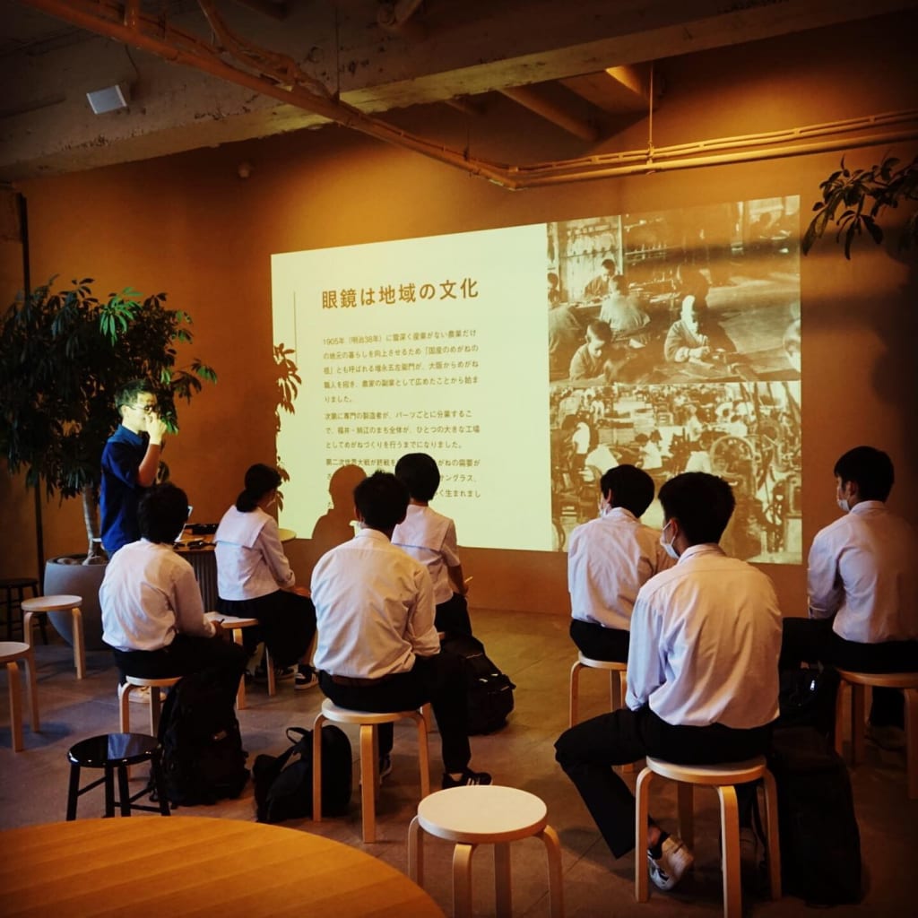 鯖江高校探究科生徒と鯖江市内企業との交流会が開催されました