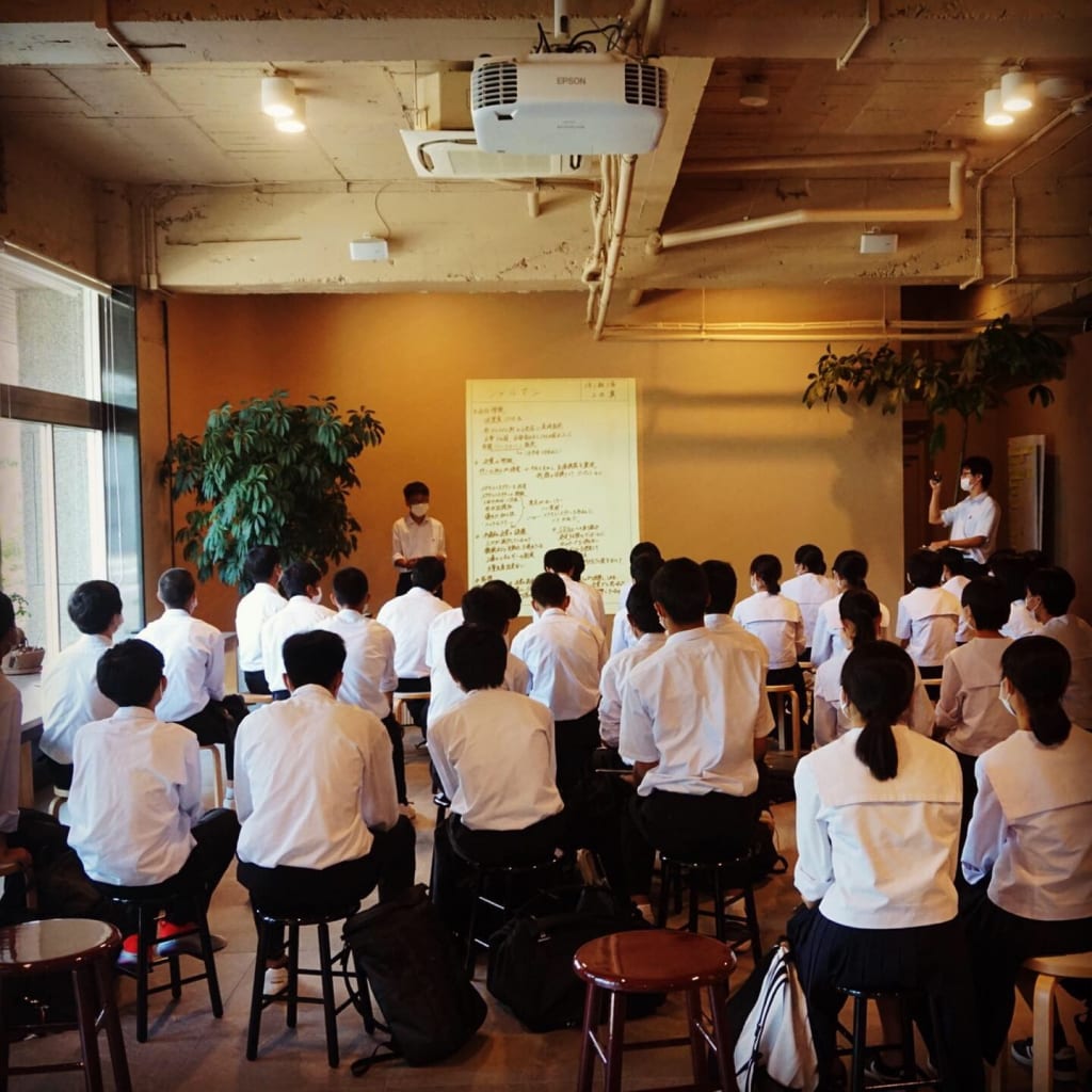 鯖江高校探究科生徒と鯖江市内企業との交流会が開催されました
