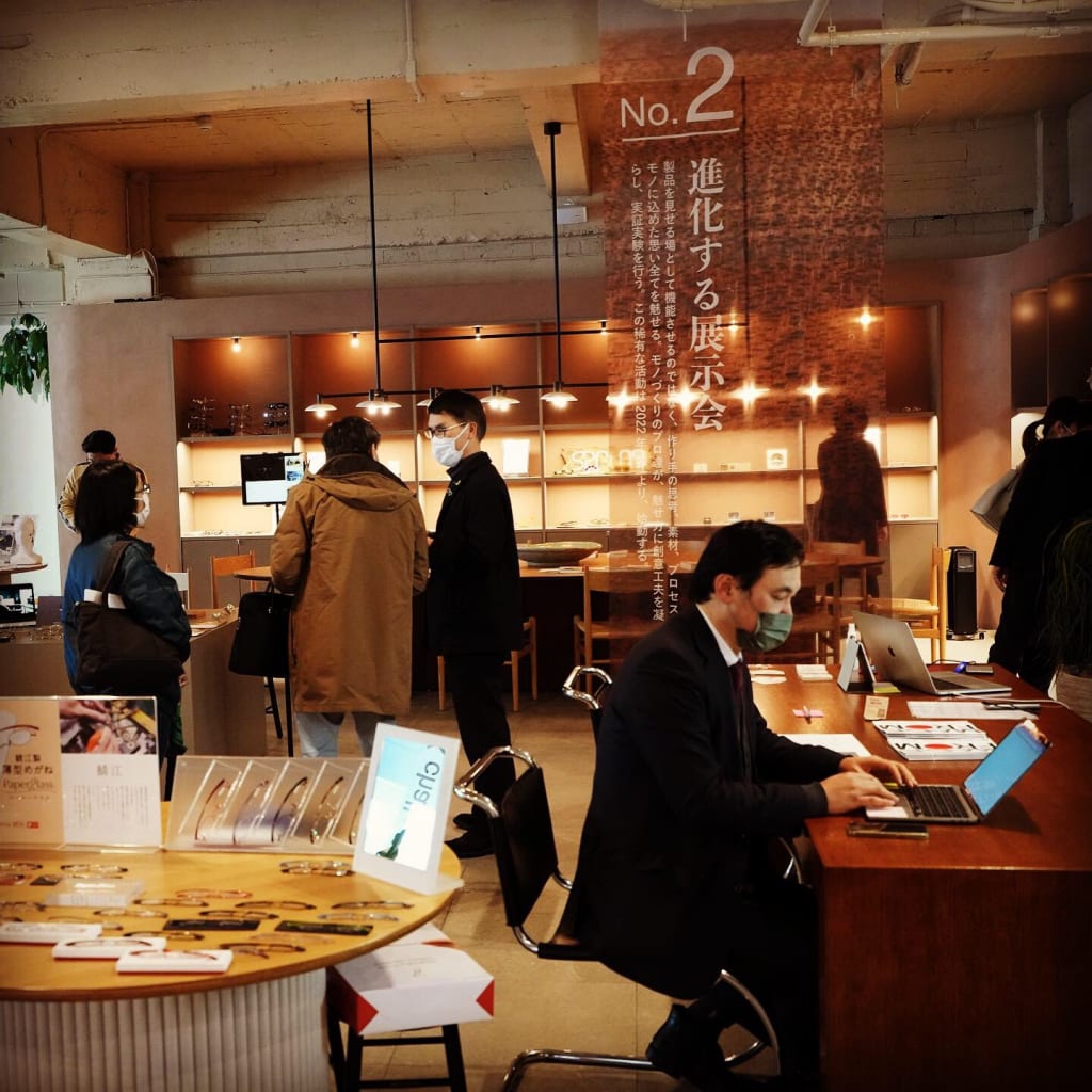 ハイブリッド展示会SANCHIが眼鏡で開幕しました