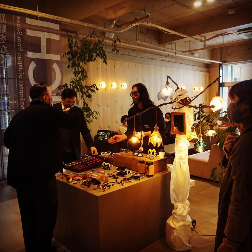 ハイブリッド展示会SANCHIが眼鏡で開幕しました